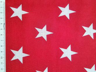 0,1 m Druckstoff  "Sterne / Bergen" 140 br. 