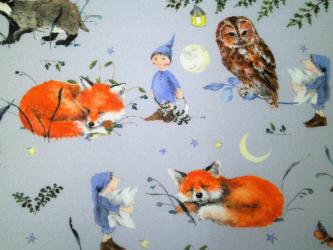 0,1 m Bio-Baumwollstoff "Sweet Dreams" 150 cm breit Dollbelge Fabric 