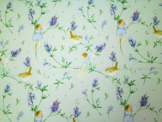 0,1 m Baumwollstoff "Lavendelelfe" 155 cm breit 