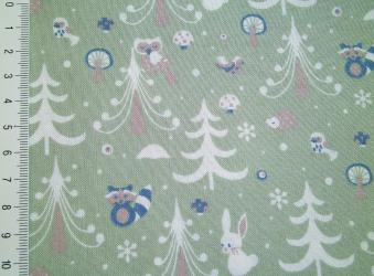 0,1 m Druckstoff "Kitzbühel NEU  Wald "150 cm br. 