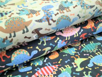 0,1 m Feiner Single-Jersey  "Dino" 150 cm br. 