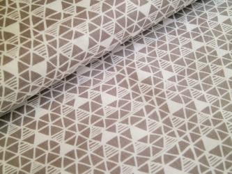 0,1 m Druckstoff  "Snowday" Dreieck ca. 114 cm br. 