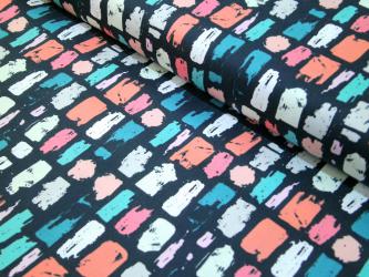 0,1 m Druckstoff  "Aged Strokes Gloss" ca. 114 cm br. 