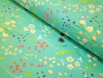 0,1 m Feiner Single-Jersey  "Blossom" 150 cm br. 