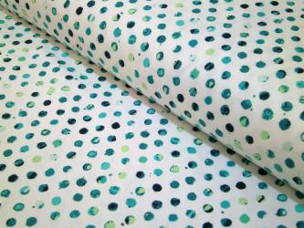 0,1 m Feiner Single-Jersey  "Dots" 150 cm br. 
