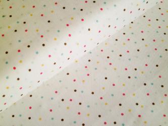 0,1 m Baumwoll-Druckstoff  " Cats and Dogs II - Punkte" ca. 110 cm Breite 