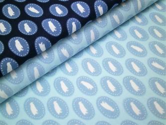 0,1 m Druckstoff  "Pinguin" Lillehammer 150 br. 