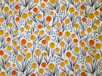 0,1 m Druckstoff  "Raus in die Natur - Blume" ca. 114 cm br. 