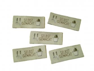 5er Paket Webetiketten "Gartenzeit" 45x20 mm 