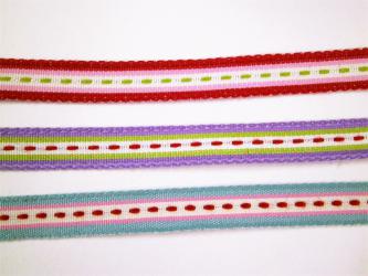 1 m Webband "Landhaus" ca. 10 mm br. 