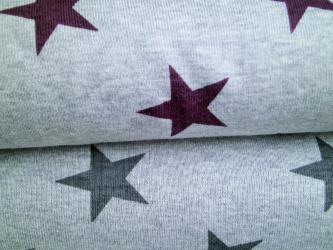 0,1 m Feinripp-Jersey  "Sterne" 150 cm br. Baumwolle Westfalen 