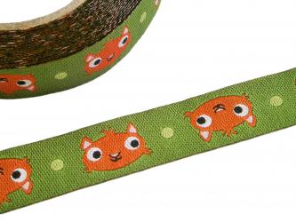 1 m Webband "Eichkatz" 12  mm Design paulapü 