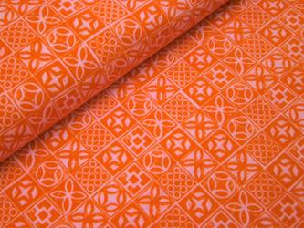 0,1 m Baumwoll-Druckstoff  "Poolside - Kachel" 