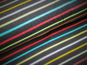 0,5 m Single-Jersey  "Streifen" 160 cm br. Bio-Baumwolle Schweden 