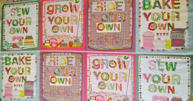 0,6 m Druckstoff  "Home Grown I" ca. 114 cm br. 