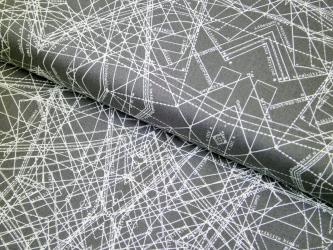 0,1 m Druckstoff  "Indelible" ca. 114 cm br.  Spirodraft Carbon Ave Art Gallery 