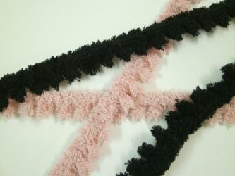 1 m  Biobaumwolle Chenille-Borte "Cadiz" 15 mm br. 