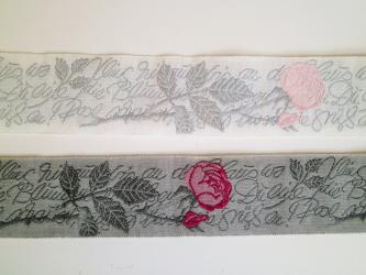 1 m Webband "Heine Rose" 33 mm br. Westfalen 