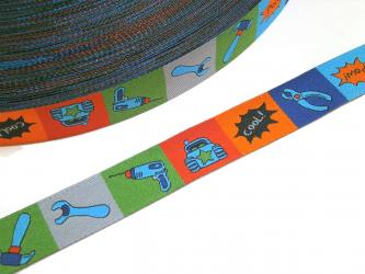 1 m Webband "TOOLmix" 15 mm Design Jolijou.de 