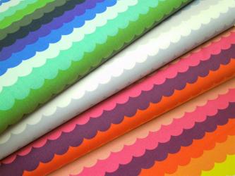 0,1 m Baumwoll-Druckstoff  "Wellen" 