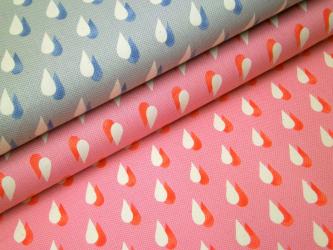 0,1 m Baumwoll-Druckstoff  "Regentropfen" 