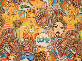 0,1 m Jersey  " Oops" 150 cm br. 