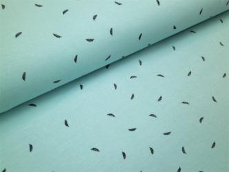 0,1 m Single-Jersey  "Schwanenfeder" 160 cm br. Bio-Baumwolle 