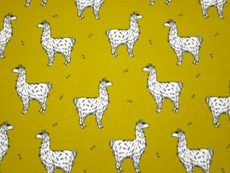 0,1 m Single-Jersey  "Lama" 160 cm br. Bio-Baumwolle 