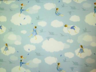 0,1 m Baumwollstoff "Wolkenkinder" 145 cm breit 