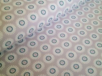 0,1 m Baumwolldruck Popeline "Eisblumen klein" kbA 160 cm br. GOTS Bio-Baumwolle C.Pauli Sybille Hein 