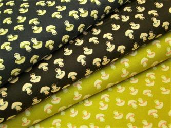 0,1 m Baumwoll-Druckstoff  "In the Woods - Pilze" ca. 112 cm br. 