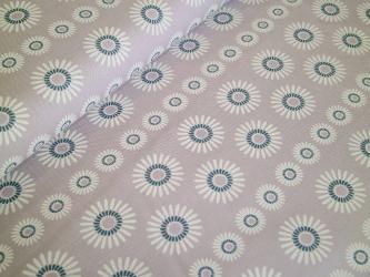 0,1 m Baumwolldruck Popeline "Eisblumen Groß" kbA 160 cm br. GOTS Bio-Baumwolle C.Pauli Sybille Hein 