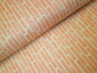 0,1 m Baumwoll-Druckstoff  "In the Woods - Balken" ca. 112 cm br. 