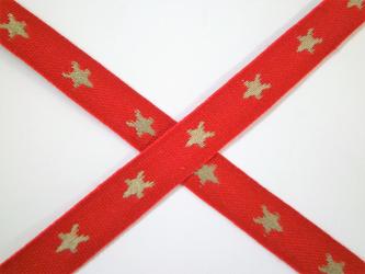1 m Webband "Schwedischer Stern" 10 mm br. 