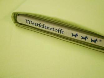 0,1 m Baumwoll-Webstoff "Gent" Unimelange ecru/lemon ca. 150 cm br. Westfalen 