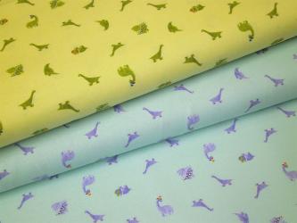 0,1 m Baumwoll-Druckstoff  "Dinoevolution - Minidinos" ca. 112 cm br. 