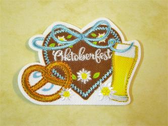 Applikation "Oktoberfest" ca.55x42 mm 