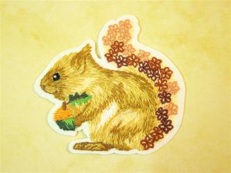 Applikation "Eichhörnchen" ca.55x50 mm 