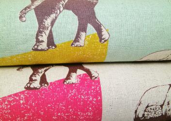 0,1 m Japan-Druckstoff  "Landscape"  113 cm br. 