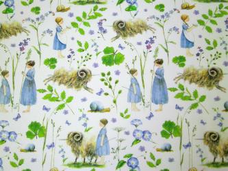 0,1 m Baumwollstoff "Das Einhornschaf" 145 cm breit 