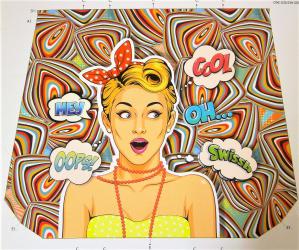 Strandtaschenpanel-Druck "Oops" Digitaldruck 100% Baumwolle 150x125 cm 