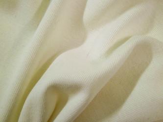 0,1 m Feinrippjersey kbA  ecru uni 150 cm br. Westfalen 