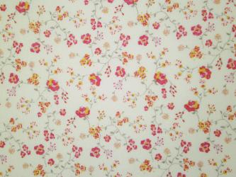 0,5 m Bio-Baumwolldruckstoff  "Prinzessin" kbA Blumen 150 cm br. Westfalen 