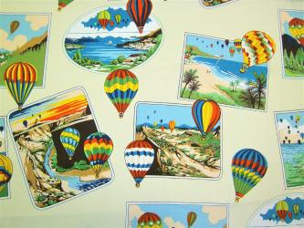 0,1 m Baumwoll-Druckstoff  "Balloons"  110 cm br. 