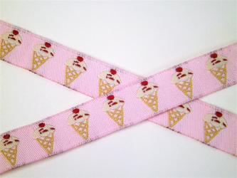 1 m Webband "Eis" 10 mm br. 