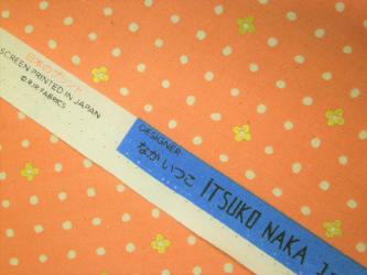 0,1 m Baumwoll-Druckstoff  "Neko and Tori - Blume" 