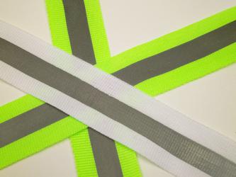 1 m Ripsband mit Reflektionsbeschichtung 25 mm br. 