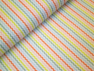 0,1 m Druckstoff  "This Farm - Zickzack" ca. 114 cm br. 