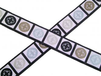 1 m Webband "Kreise neu" 16 mm br. 