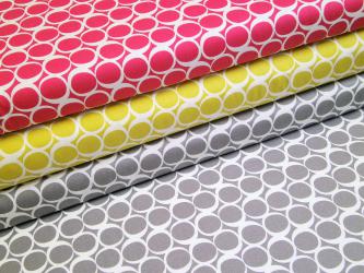 0,1 m Baumwoll-Druckstoff  "Round Elements"  115 cm br. 